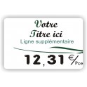 Etiquette Fleuristes imprimée titrée Lettrée Main Vert