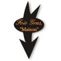Mini FLECHE Ovale Noire Foie Gras "Maison"