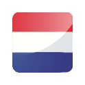 Dôme adhésif en résine drapeau de pays HOLLANDE