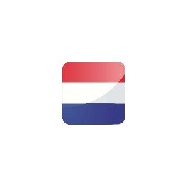 Dôme adhésif en résine drapeau de pays HOLLANDE