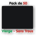 Pack d'étiquettes NOIRES Vierges Sans Trous petit format