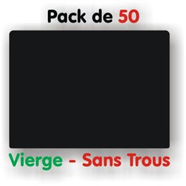 Pack d'étiquettes noires vierges petit format