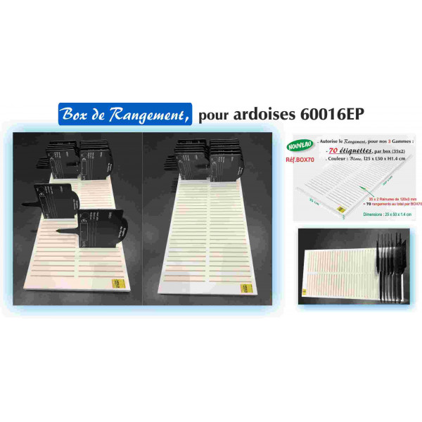 Range documents beige avec porte-étiquette - 32,5x25x10 - ON RANGE TOUT