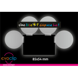Evoclip NEUTRE amovible pour étiquettes