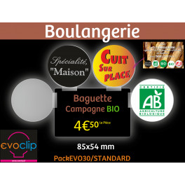 Evoclip Pack30 STANDARD amovible pour étiquettes