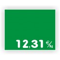 Pique-prix BOUCHERIE gravée vierge 922 Fond Vert / Texte Blanc