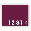 Etiquette alimentaire CHARCUTERIE gravée vierge 923 Fond Bordeaux / Texte Blanc