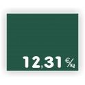 Pique-prix POISSONNERIE gravée vierge 929 Fond Vert foncé / Texte Blanc