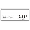 Etiquette alimentaire BOULANGERIE gravée vierge 912 Fond Blanc / Texte Noir