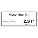 Etiquette alimentaire BOULANGERIE gravée titrée 912 Fond Blanc / Texte Noir