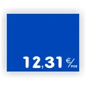 Etiquette alimentaire PATISSERIE gravée vierge 914 Fond Bleu / Texte Blanc