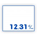 Etiquette PATISSERIE gravée vierge 918 Fond Blanc / Texte Bleu