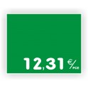 Etiquette marquage de prix PATISSERIE gravée vierge 922 Fond Vert / Texte Blanc