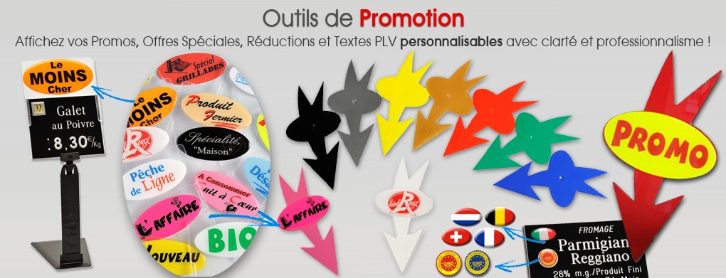 Outils de promotion et PLV