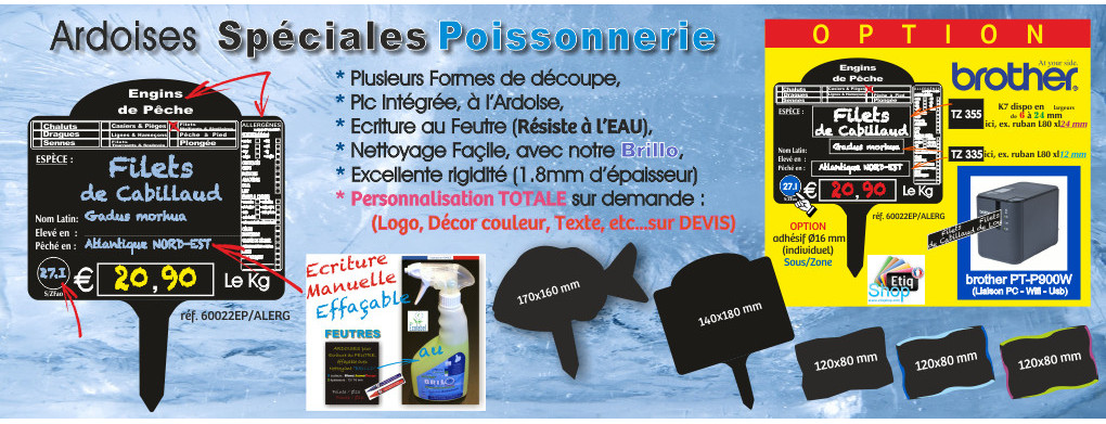 Ardoises Poissonnerie